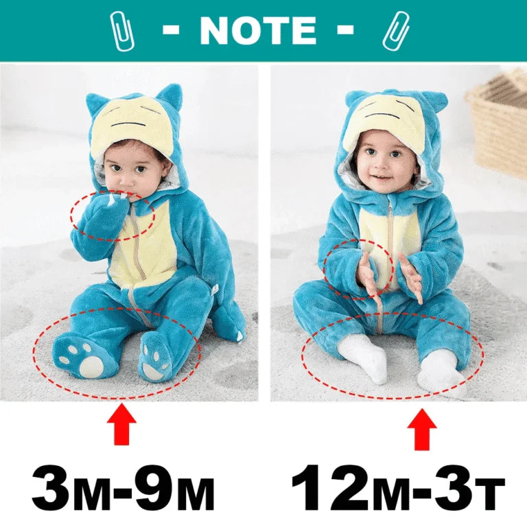 Snorlax Baby Jumpsuit – Unisex Outfit